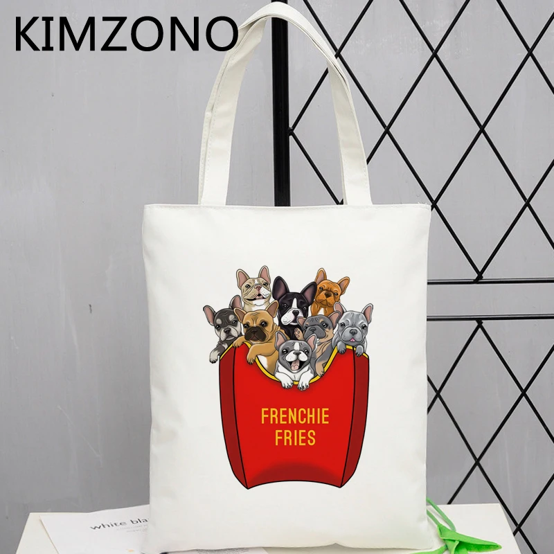 

Dog shopping bag grocery cotton canvas handbag eco bolso bag boodschappentas fabric shoping reusable custom
