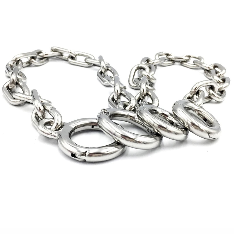 Взрослые игры БДСМ Нержавеющая сталь большого пальца ноги манжеты для бондажа