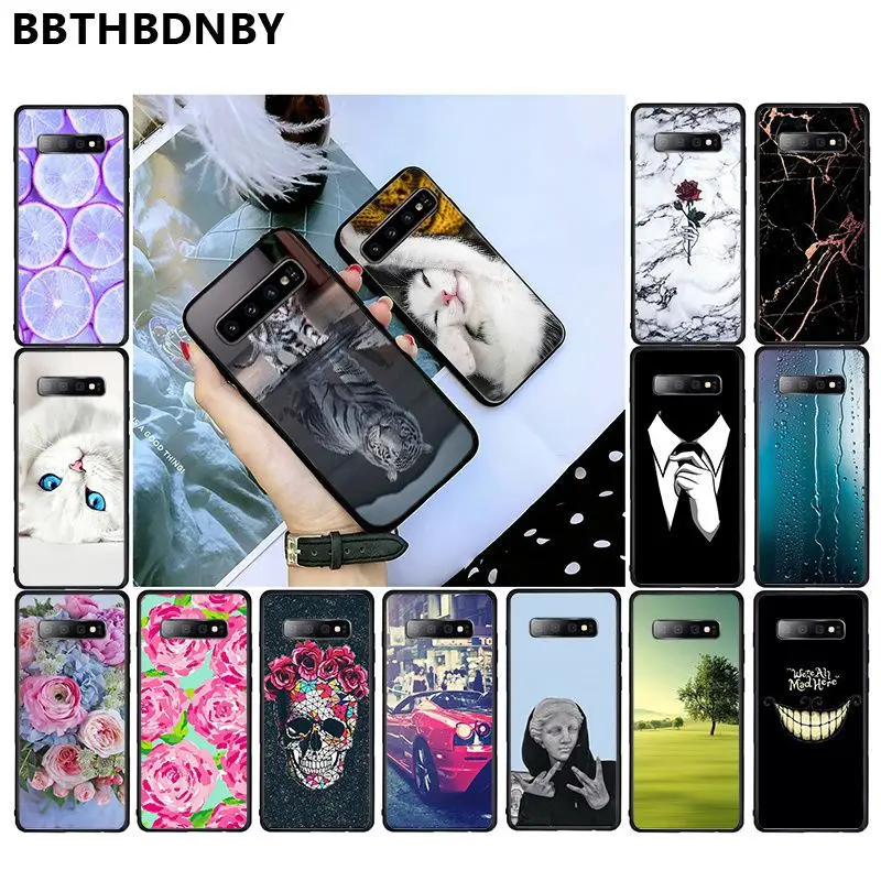Для samsung S10 Pius telefon kilifi мягкий черный Lite Capinha De сумки для S9 plus S6 edge S7edge S8plus