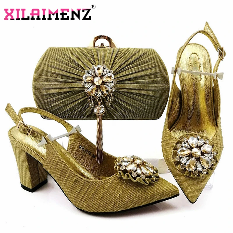 Новое поступление Afircan Lady комплект из обуви и сумки нигерийский дизайн