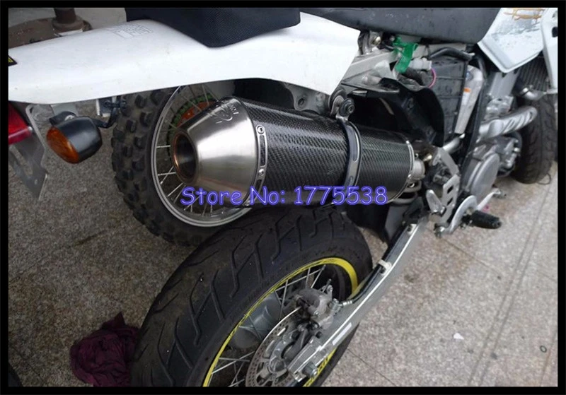 Глушитель выхлопной трубы из углеродного волокна для DRZ 400 модифицированный глушитель выхлопной трубы для мотоцикла