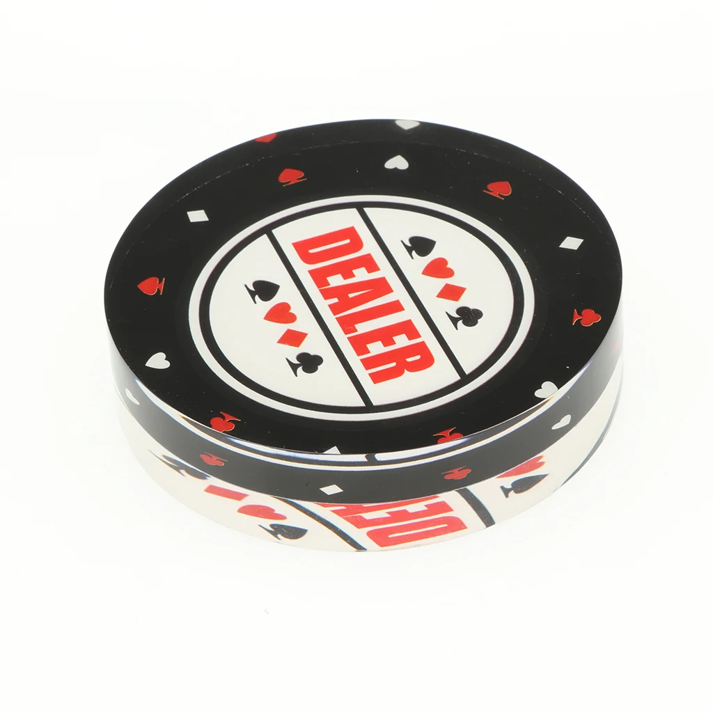 

Big Dealer Button For Poker Card Casino Game Accessory 8cm Diameter Professional Dealer Chips Gambling Card Games