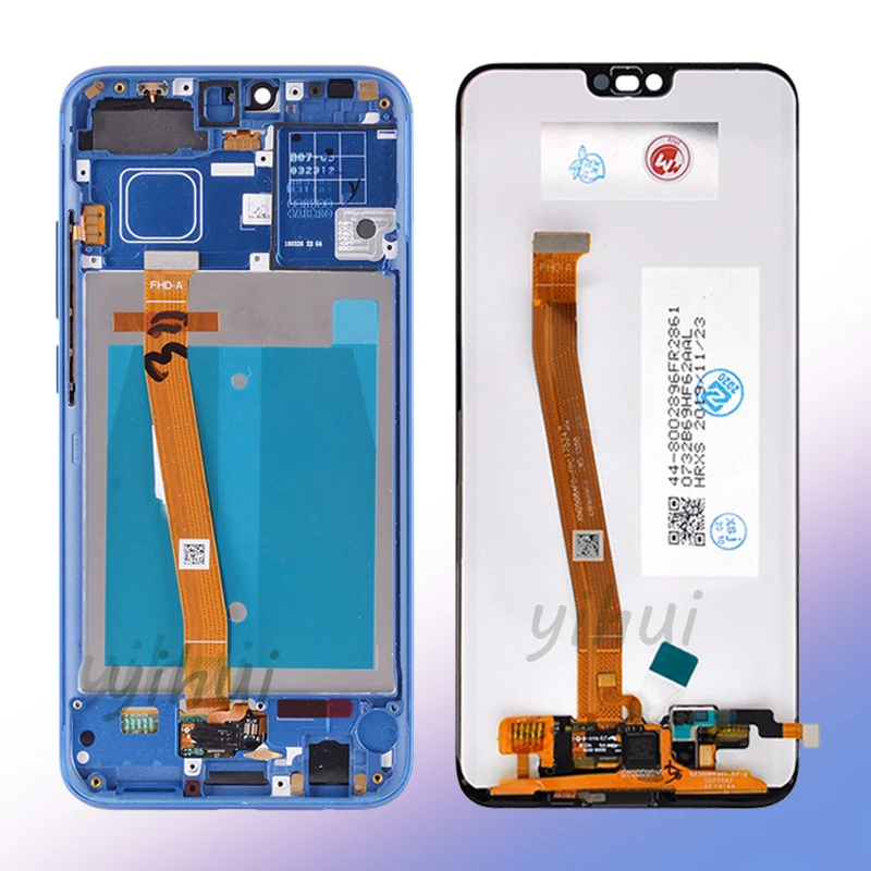

100% Tested For Huawei Honor 10 LCD Display Touch Screen With Frame COL-L29 For HONOR 10 LCD Screen With FingerPrint LCD