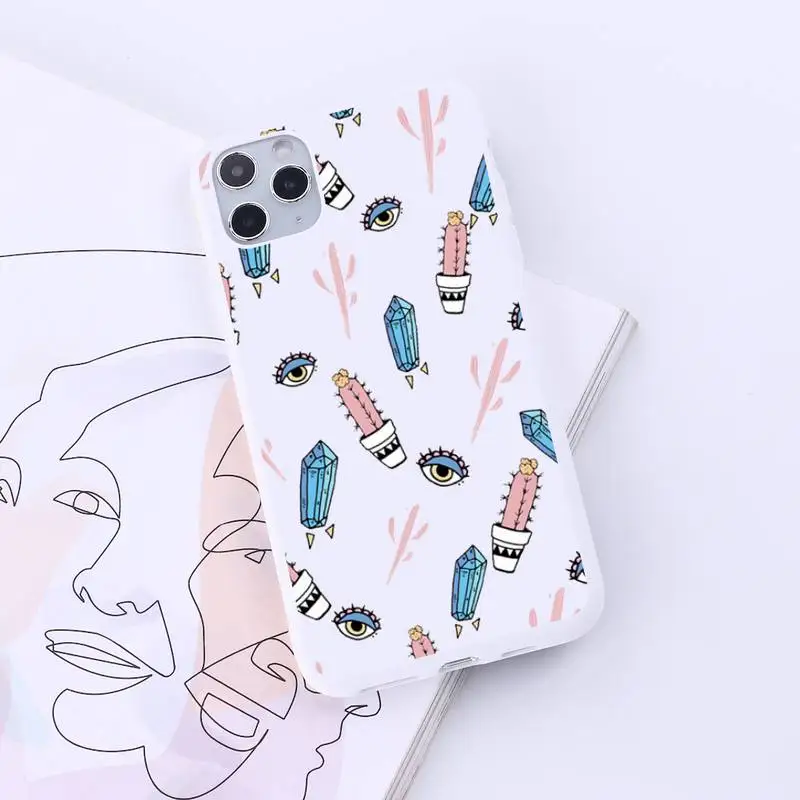 

Blue Evil Eye aesthetics Phone Case Candy Color for iPhone 6 7 8 11 12 s mini pro X XS XR MAX Plus
