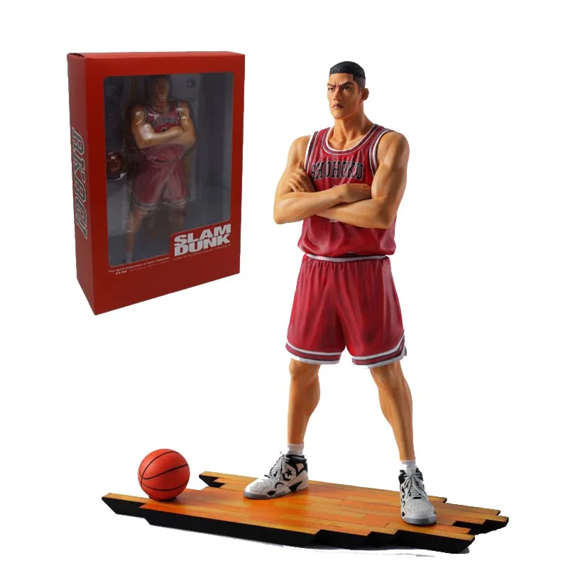 No.4 with box 25 см аниме SLAM DUNK Sakuragi Hanamichi ПВХ Фигурки Rukawa Kaede Акаги Такенори Mitsui Hisashi Коллекция Модель игрушки - Цвет: No.4 with box