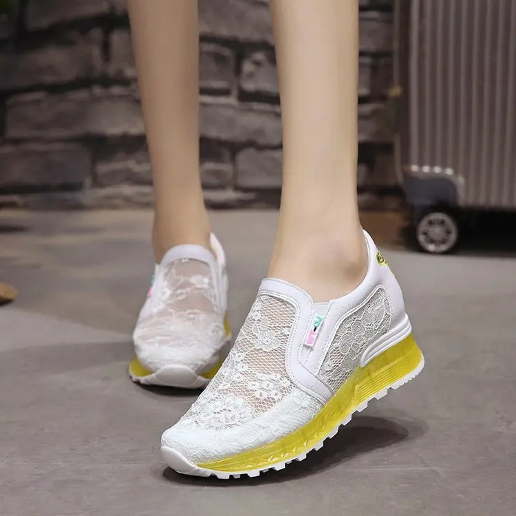 

Женские сетчатые туфли, Новинка весна-лето 2021, сетчатые туфли, дышащие туфли для отдыха, одноступенчатые туфли для отдыха