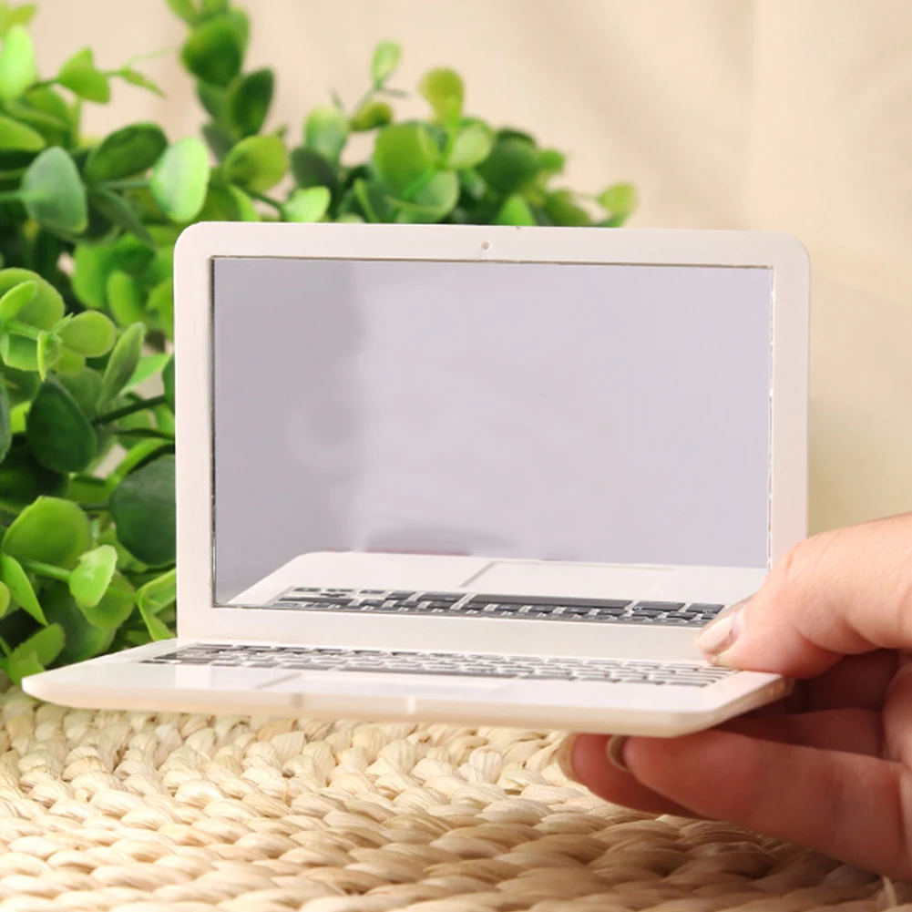 Портативный дизайн ноутбука мини карманное зеркало туалетный Макияж для девушек