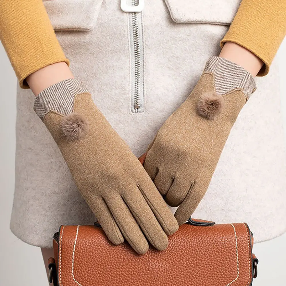 

Plush Sports Skiing Keep Warm Cycling Outdoor Touch Screen Gloves Full Finger Gloves Velvet Mittens Fashion Accessories