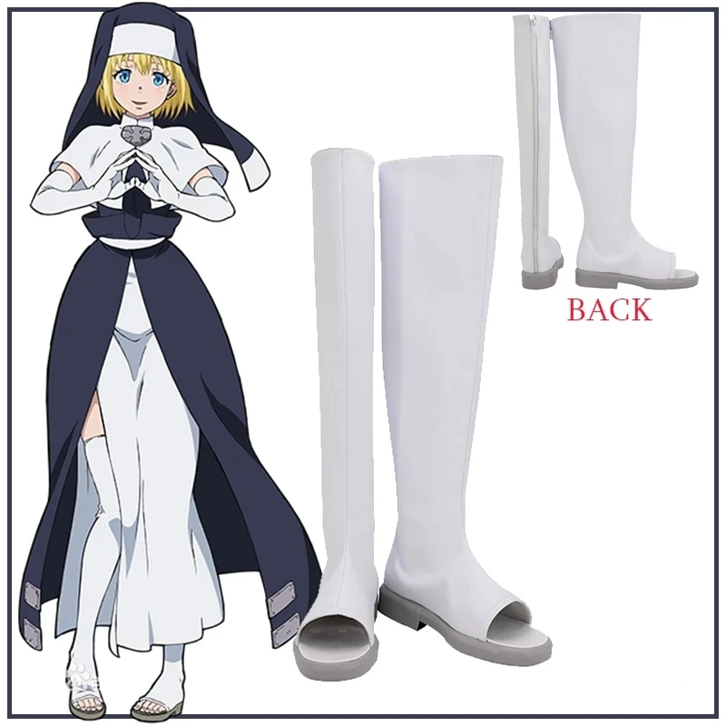 

Anime Fire Force Iris Cosplay Shoes Nun Halloween Carnival Costume Enen no Shouboutai Cosplay Women Nun Accessories Custom Made