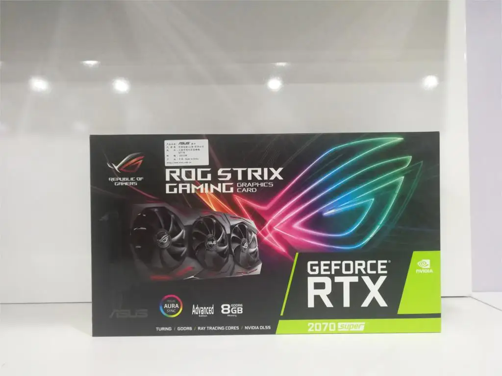 Видеокарта Asus ROG RTX2070 Super видеокарта для игр с 4 выходами на экран и поддержкой