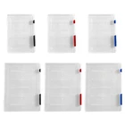 Коробка для документов A4A5, органайзер для бумаги и документов, прозрачный контейнер с застежкой и пряжкой, принадлежности для прозрачного стола, G2AC