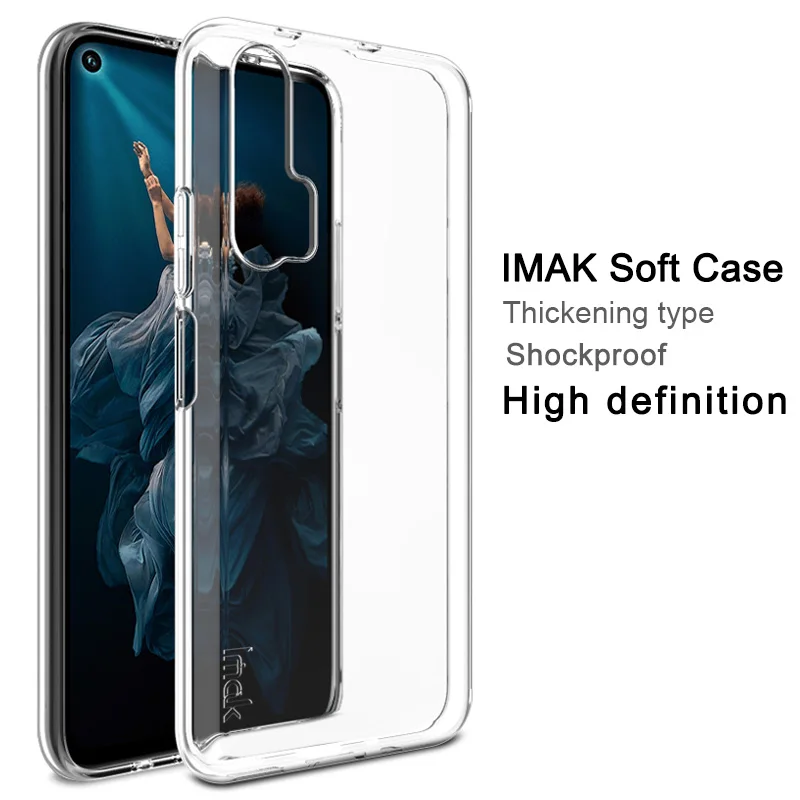 IMAK мягкие прозрачные чехлы из ТПУ для huawei Nova 5t Honor20 Honor 20 Pro Чехол прозрачный силиконовый чехол для телефона полная защита