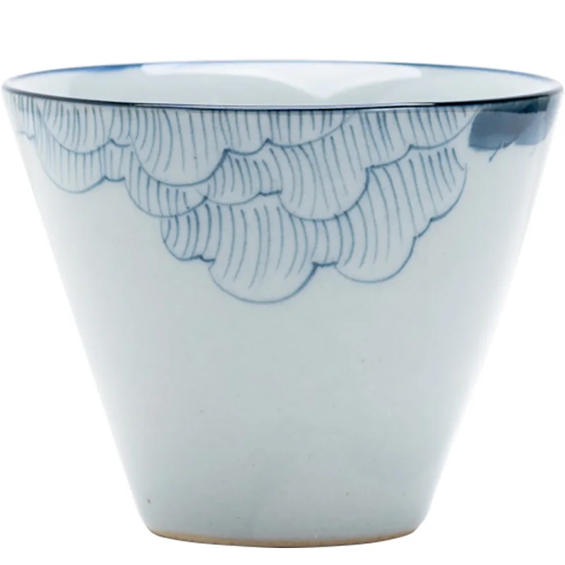 

Porcelain 5cm Celadon Tea Cup Tea Set Teaware Ceramic Handmade Chinese Retro Style Kung Fu Cup Mug Home Decor