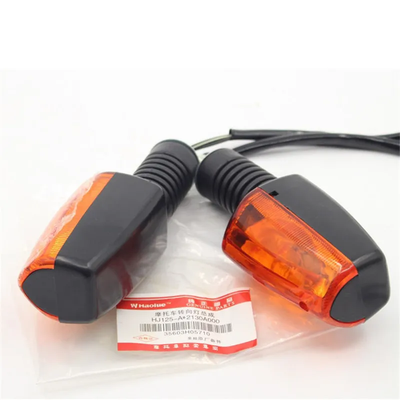 

1 pair yellow lighting motorbike lamp amber brand original moto flashing for suzuki EN125 turn signal light motorcycle flasher