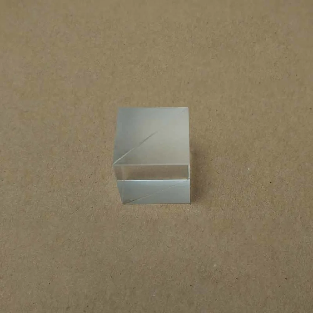 Optical Glass Glued Triangular Prism beam Splitter 15*15*15mm 2:8 Splitting Cube Mitsubishi Mirror splitting prism | Инструменты