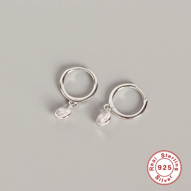 Серьги из стерлингового серебра 925 пробы для Чехол женский кулон серьги-кольца серьги на кость уха серьги на подарок девочке Злой Глаз Звезда Луна aretes B5 - Окраска металла: 7