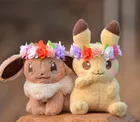 Оригинальная японская плюшевая кукла Eevee Покемон Пикачу и эьевуй, мягкая игрушка, ограниченная плюшевая игрушка в подарок