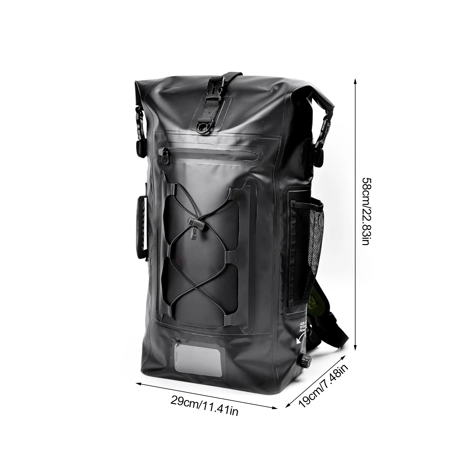 

PVC Motorbike Waterproof Rear Seat Motorcycle Backpack Saddle Bag Tail Seat Pack Multiple Purposes Bag