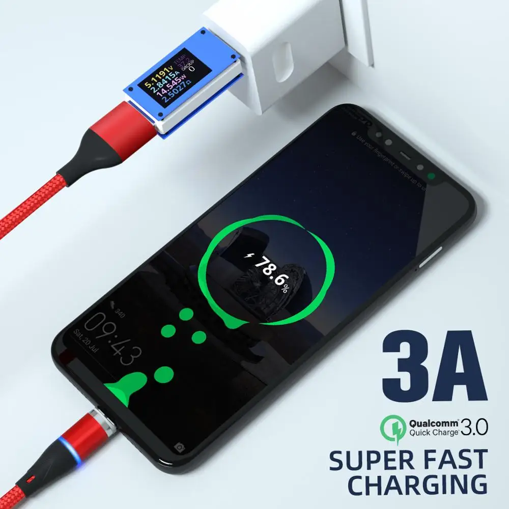 Магнитный кабель ANMONE Micro USB Type C Android быстрая зарядка кабели для телефонов