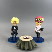 bandai one piece action figure genuine bp glasses factory wcf sabos life second sister in laws wine decoration rare model toy