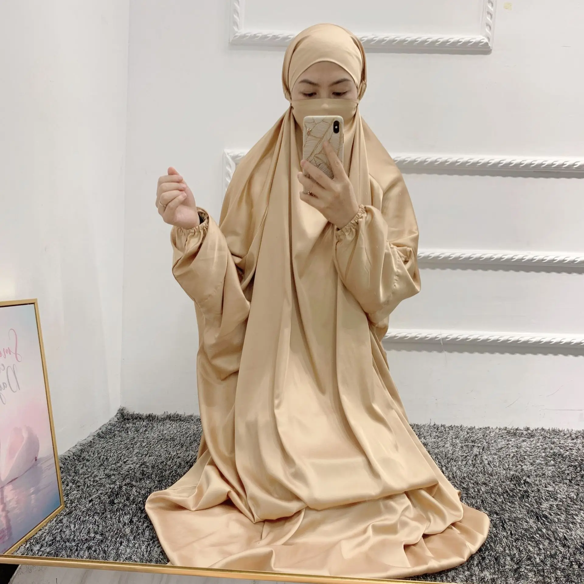 Молитвенная одежда Рамадан ИД, мусульманское платье, женская абайя джилбаб, хиджаб, длинные платья химара, Abayas, мусульманская одежда Niqab ...