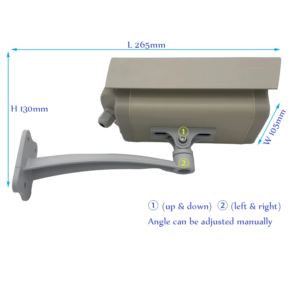 Для дома и улицы Водонепроницаемый Корпус чехол с регулируемым держателем стена