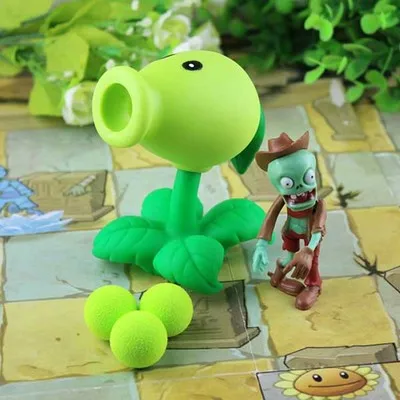 8 PVZ Растения против Зомби Peashooter фигурка аниме модель игрушки подарки игрушки для детей Высокое качество Запуск мягкие растения - Цвет: 8