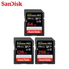 Карта памяти SanDisk SD Extreme Pro 170, МБс., 64 ГБ, 128 ГБ, 256 ГБ, U3 V30, флеш-карта для камеры 4kHD