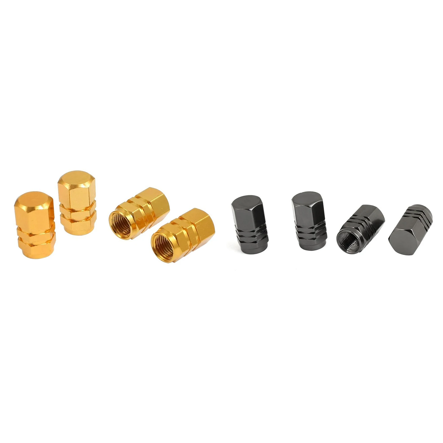 

4 Pieces Hexagon shaped Aluminum Alloy Rim Car Valve Plug