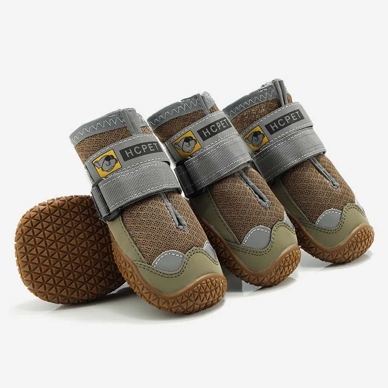 Летняя дышащая обувь для собак 4 шт./компл. светильник кие Нескользящие кроссовки