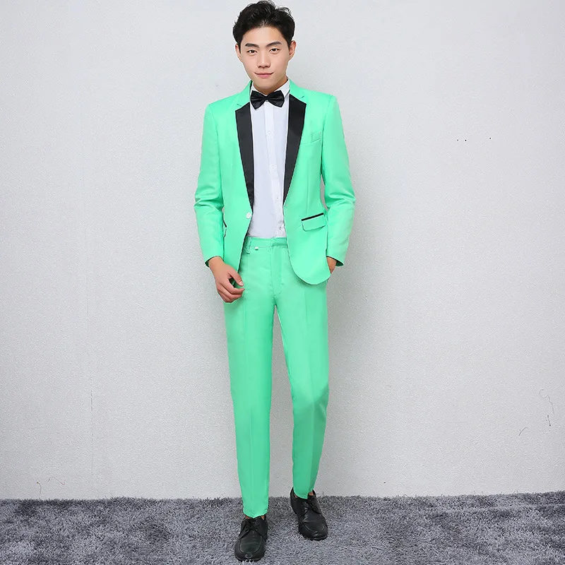 

Осенне-зимний Повседневный Профессиональный индивидуальный мужской тонкий зеленый костюм для рук 2021 модный костюм