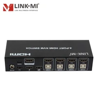 link mi 4 port 4k hdmiusb kvm switch use only 1 set of keyboard mouse and monitor to control 4 host devices
