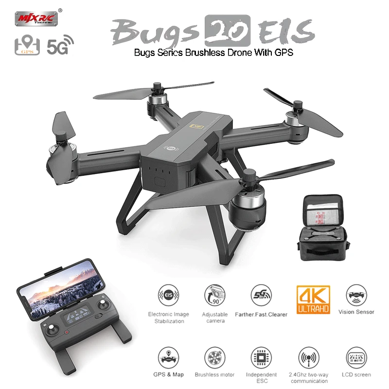 

MJX B20 RC Drone GPS 4K Professional Camera 5G WIFI FPV Brushless Motor Follow Me RC Quadcopter With Camera Toys VS SG906 PRO