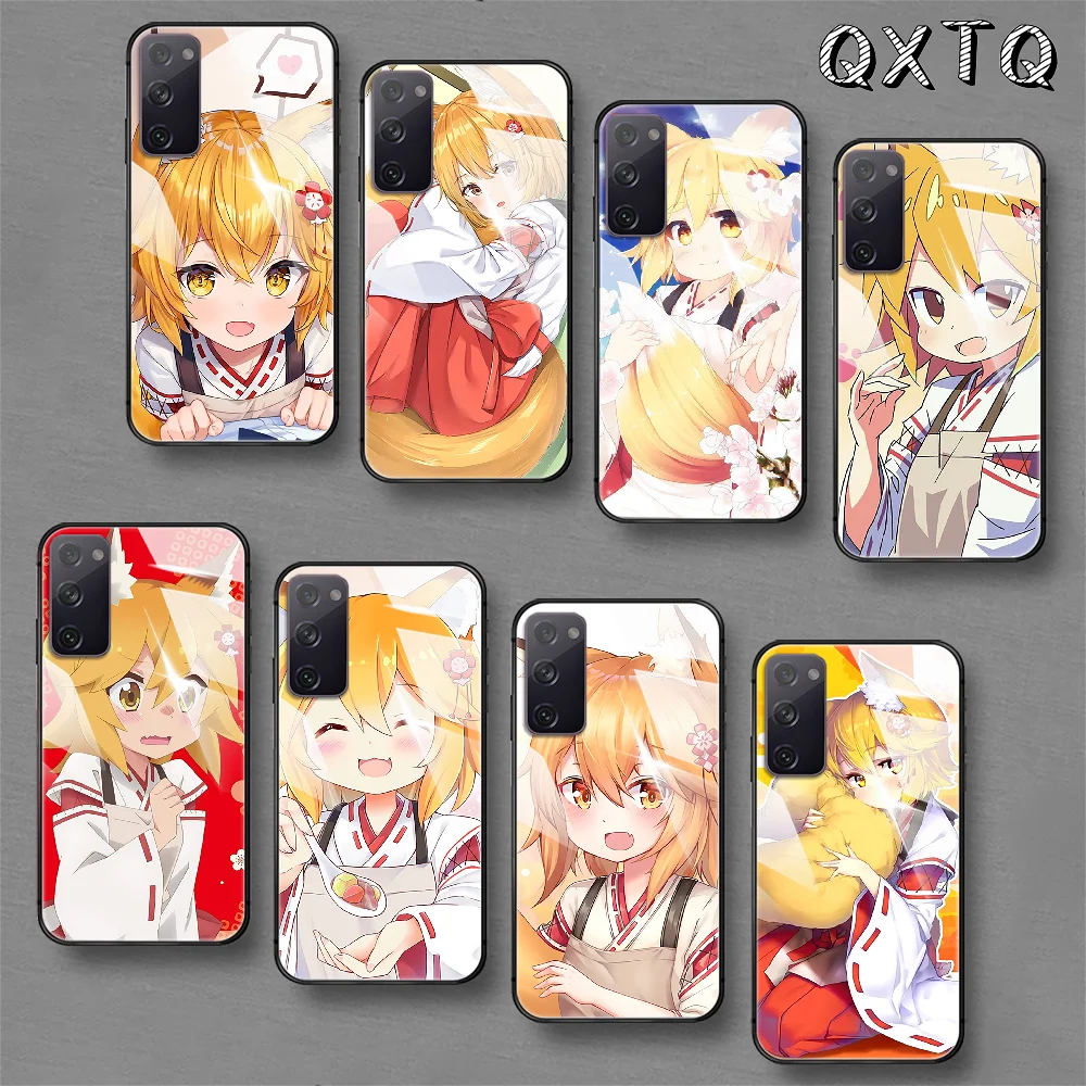 

Anime Helpful Fox Senko San Tempered Glass Phone Case For Samsung Galaxy Note S 8 9 10 20 21 E Plus Ultra M 31 51 FE Cover Cell