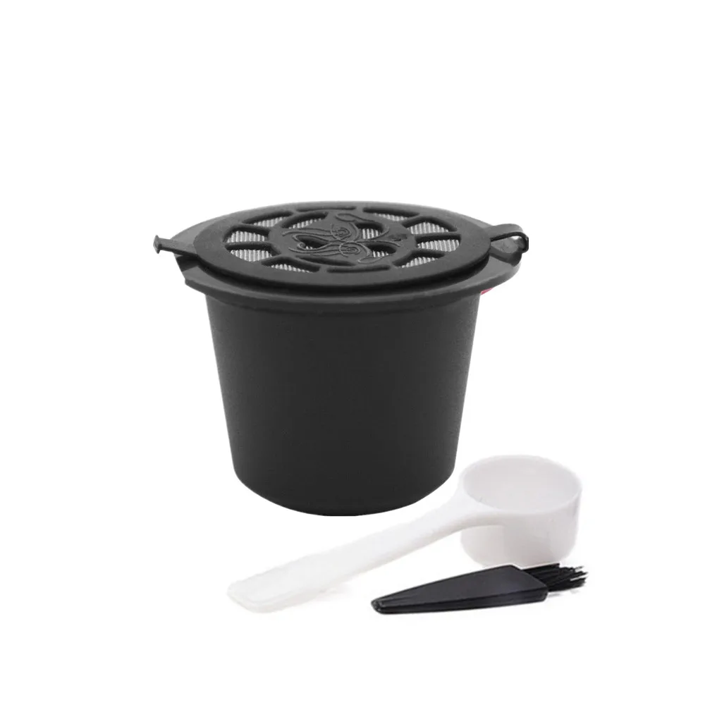 ICafilas кофейные капсулы для Nespresso многоразовые кофейные кронштейны кофейные фильтры для многократного использования для эспрессо - Цвет: 1pcs Black