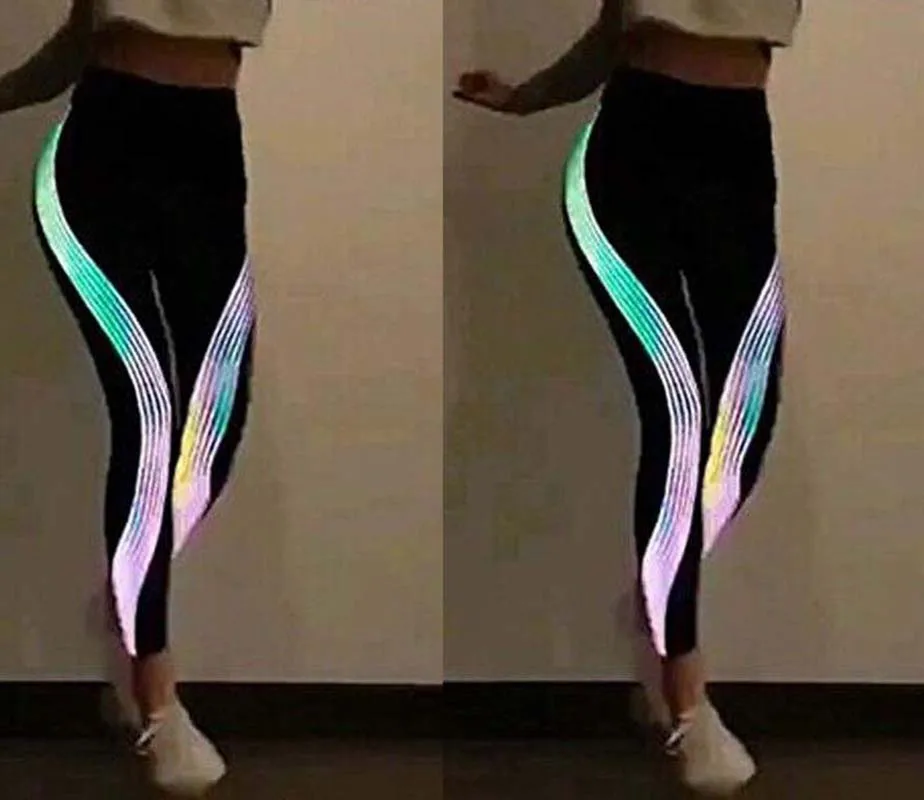 Женские леггинсы с высокой талией для йоги упражнений бега и фитнеса | Спорт