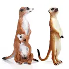 Фигурка стоячего суриката, дикое животное, фигурка, настольное украшение, детская игрушка