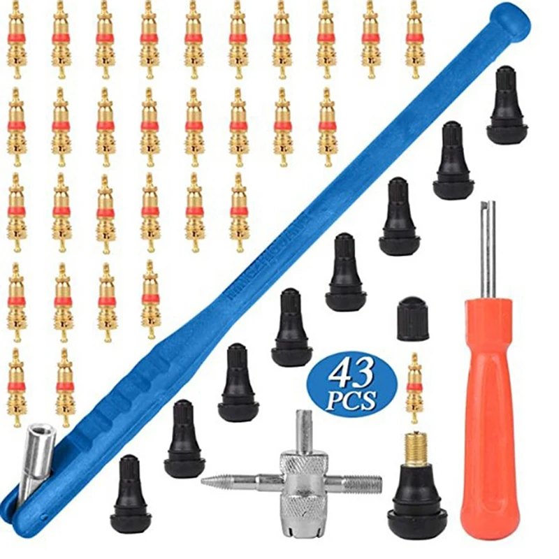 

43 шт./компл. шины для легковых автомобилей инструмент ремонта вентиля комплект Мотоциклы Установка инструмент электрических транспортных ...