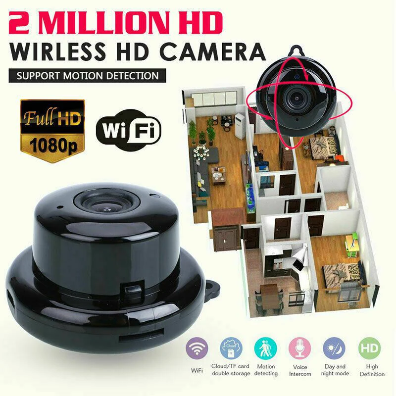 Hot V380 Wifi IP Camera Wireless Mini Night Vision Motion Detection Home Security Video Surveillance Baby Monitor Camcorder |