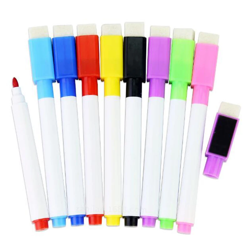 4 шт./партия цветная черная школьная белая Классная доска ручка Сухие белые
