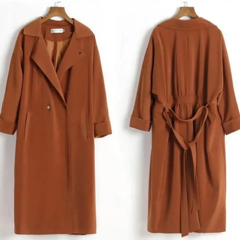 

Womens Coats Winter Button Pockets Sashes V-Neck Long Loose Women Wool Coat Fashion Korean Coat Abrigos Mujer Invierno 2020