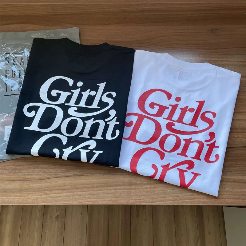 Girls Don’t Cry Human Made T-shirt Men Women Cotton Best Quality Black White Letter Printing Casual T shirts Tops Tee