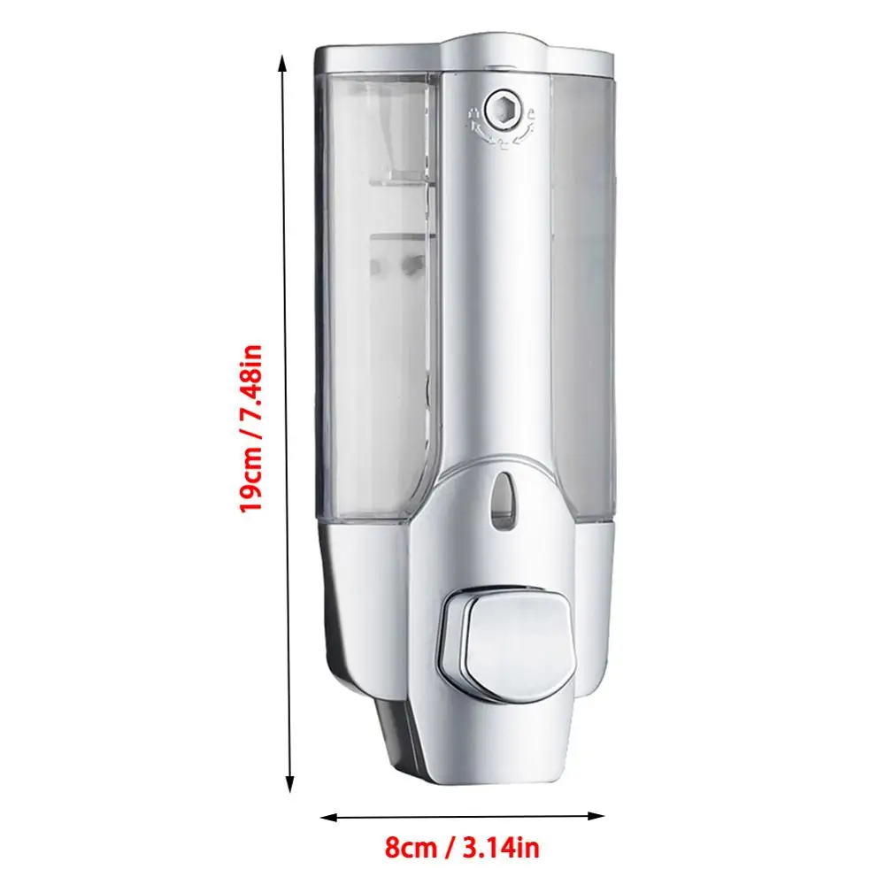 

Kitchen Sink Soap Dispenser Pump Wall-mount Bathroom Shower Bath Shampoo Liquid Hand Press Soap Dispenser Container Box