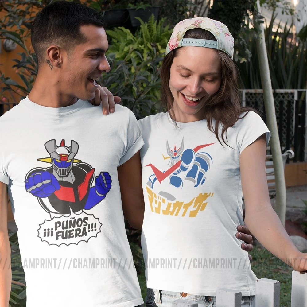 Футболка Mazinger Z для мужчин и женщин топы в японском стиле аниме смешные футболки с