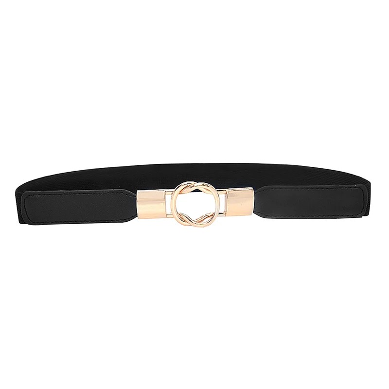 Ремень женский из экокожи модный универсальный эластичный плотный пояс в стиле