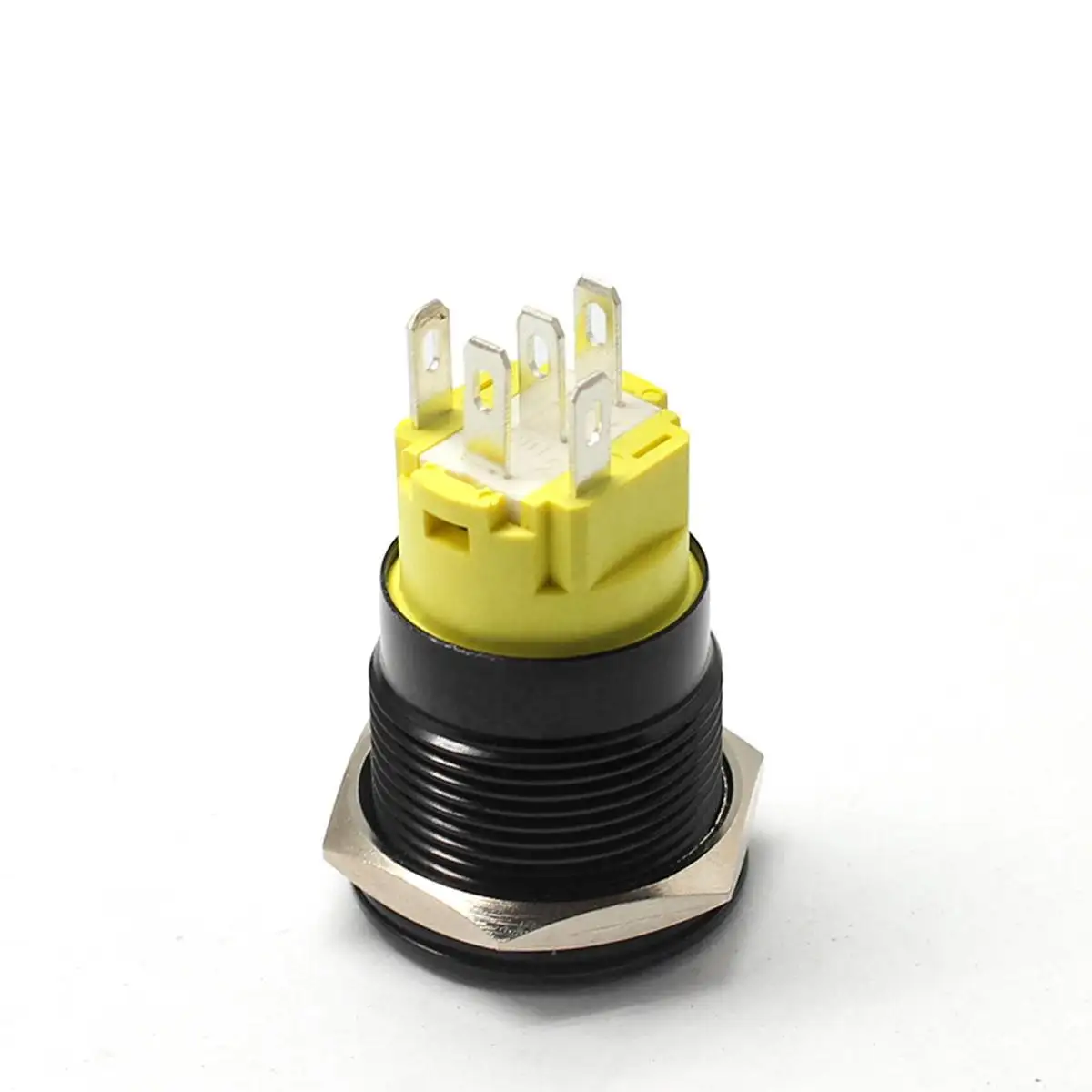 12V 24V 19 мм светодиодный индикатор светильник лампа приборной панели Панель Предупреждение светильник металлический кнопочный переключатель Выключатель без фиксации ВКЛ/ВЫКЛ для автомобиля яхта