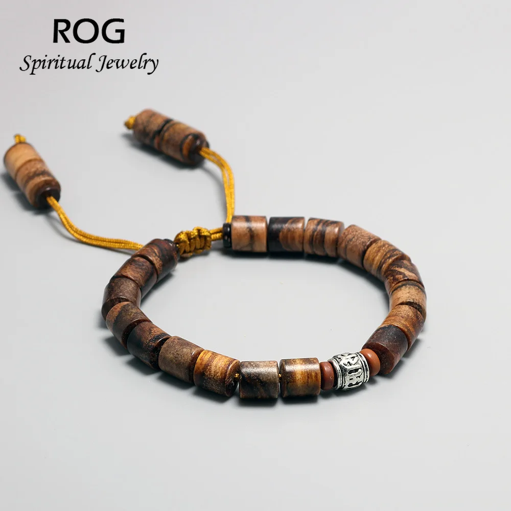 Натуральные деревянные бусины Sanders браслет для мужчин и женщин регулируемая