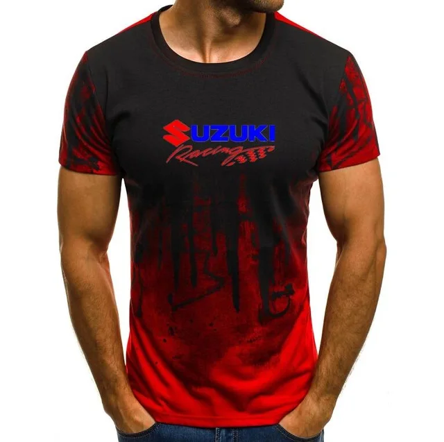 2019 летние мужские футболки с коротким рукавом 1 для Сузуки наклеяка на гоночный