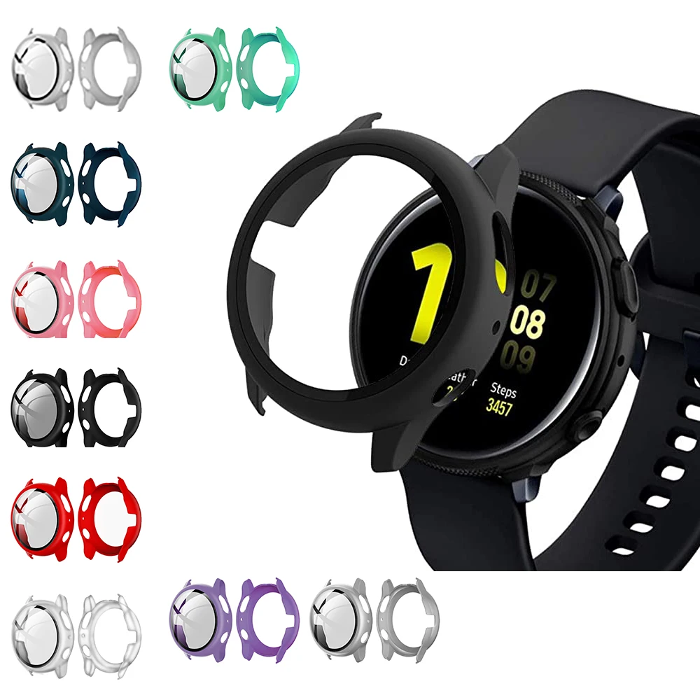 Чехол из поликарбоната для Samsung Galaxy Watch Active 2 40 мм 44 матовая цветная закаленная