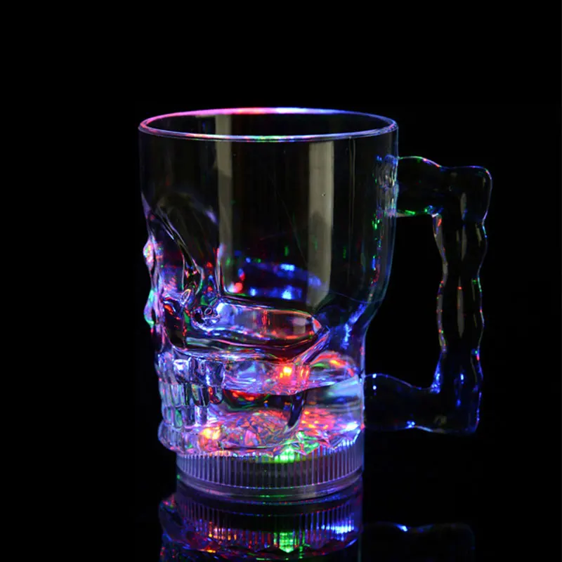 Светодиодный светящийся стакан с питанием от батареи пластиковая прозрачная